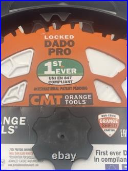 CMT 8 Locking 12T DADO Pro Set Saw Blade 5/8 bore Orange 230.312.08 NEW