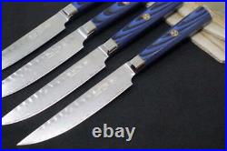 Cangshan Cutlery Kita Series 4pc Steak Knife Set 67 Layered Forged X-7 Damascu