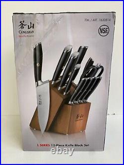 Cangshan L Series Knife Block Set 12 Piece Hand Sharpened Blade German Steel New