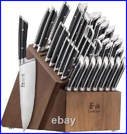 Cangshan OLYMPUS Series 36-Piece Block Set, Forged German Steel, Black, 505545
