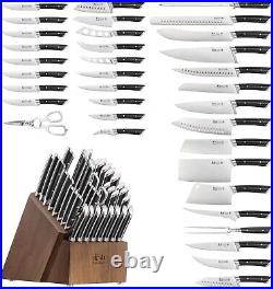 Cangshan OLYMPUS Series 36-Piece Block Set, Forged German Steel, Black, 505545