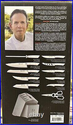 Cangshan Olympus Series German Steel Forged 17-piece Knife Block Set White