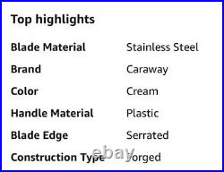 Caraway 5 Piece Knife Set Premium German Steel Blade Kitchen Chef Knives Shears