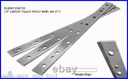 Carbide Tipped Blades / knives for 13 Dewalt DW735 13 x 7/8 x 3/32