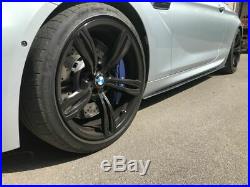 Carbon Fiber Side Skirt blades For BMW 6 Series F06 F12 F13 add on pair set