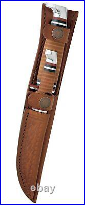 Case 00372 Two-Knife Leather Hunter Set Brown Sm & Lg Knife Set