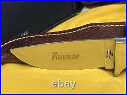 Case Native American Series Fixed Blade Set. 4 Vintage Knives with pouch