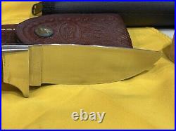 Case Native American Series Fixed Blade Set. 4 Vintage Knives with pouch