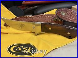 Case Native American Series Fixed Blade Set. 4 Vintage Knives with pouch