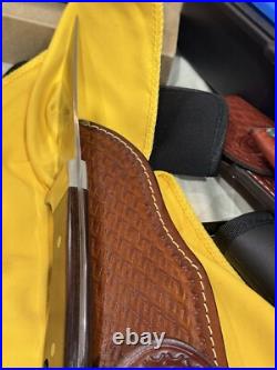 Case Native American Series Fixed Blade Set. 4 Vintage Knives with pouch