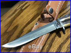 Case XX'65-'80 Razor Edge Stag Fixed Blade Knife Set, Mint