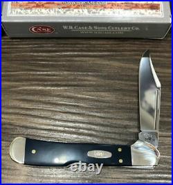 Case XX Navy Blue Synthetic Smooth Lot Set of 6 Pocket Folding SS Blades Knives