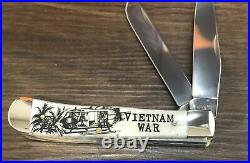 Case XX Smooth Natural Embellished Bone Set of 6 War Memorial Knife SS Blade Lot