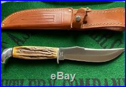 Case xx blue scroll fixed blade 4 knife set 1977 great stag real clean set nib