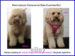 Cavapoo Cockapoo Dog Clipper Set Spoodle Trimmer Set with 3 Blades by Masterclip