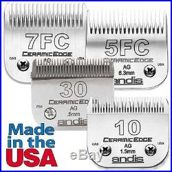 Ceramic Edge 4 Piece Blade Kit Set Includes 30 10 7F 5F For Grooming Clippers