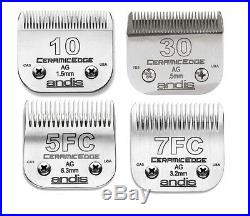 Ceramic Edge 4 Piece Blade Kit Set Includes 30 10 7F 5F For Grooming Clippers