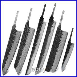 Chef Knife Blank Blade Japanese Kiritsuke Blade Hammered Finish Kitchen Knives