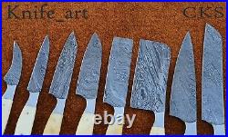 Chef Knife Set Custom&Handmade Damascus Steel Sharp Blade Kitchen Knives Tool