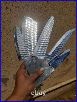 Chef Knife Set Of 5 Knives Blank Blades D2 Steel Knife Making For Chef Master