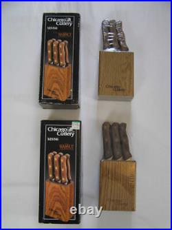 Chicago Cutlery Set of Six 103s Steak Knives with Block NEW & SEALED MSS6 4 Blade