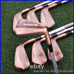 Cobra King RF Forged MB Copper Iron Set 4-P KBS $ Taper Tip Stiff or X Flex NEW