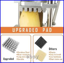 Commercial Potato Vegetable Chopper, Stainless Steel French Fry Cutter with 2