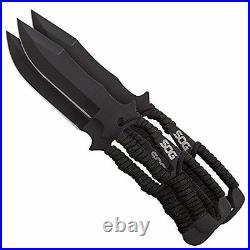 Compact Straight Edge Fixed Blade Throwing Knives with Nylon Handle 3 Set