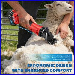 Cordless Sheep Shears 600W 2500RPM Sheep Clipper Battery Powered, 3-Speed Adjust