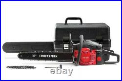 Craftsman 18in Light Easy Start 2 Cycle Low Vibration Gas Chainsaw With Case S180