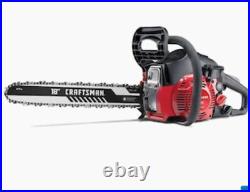 Craftsman 18in Light Easy Start 2 Cycle Low Vibration Gas Chainsaw With Case S180