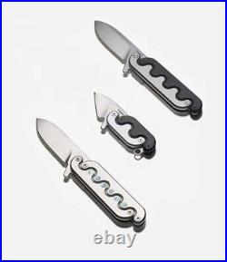 Craighill Sidewinder unique folding knife Set of three serpentine style knives