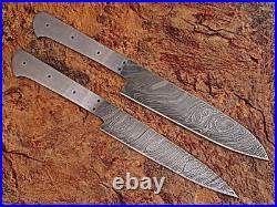 Custom Hand Made Damascus Blade 6 Pcs Kitchen Knife Chef Knife Set 071 -blank