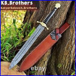 Custom & Handmade High Carbon Steel Blade Set of Four Swords by (KB Brothers)