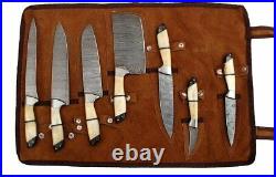 Custom Made Damascus Blade Kitchen Knife Set Dc-2651