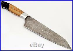 DAMASCUS CHEF/KITCHEN KNIFE CUSTOM MADE BLADE 9 Pcs. Set. EC-1040-OH