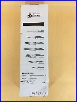 DDF iohEF 8 Piece Professional Kitchen Knife Set with Magnetic Knife Strip