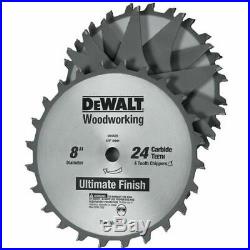 DEWALT DW7670 8 24 Tooth Stacked Dado Blade Set For 10 Table Saws New