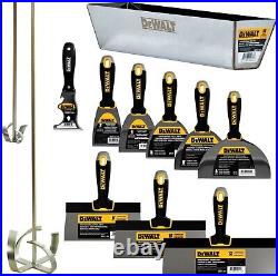 DEWALT Stainless Steel Drywall Taping Knife Set with Mixer + Mud Pan DXTT-3-609