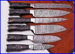 Damascus Blade Kitchen knife 06 Pc's set, 1049-6