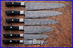 Damascus Blade Kitchen knife 06 oc's set, 1071-H