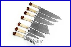 Damascus Blade Professional Kitchen Knife 7pc Set Dp-1064-b