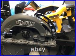 DeWALT DCS577 60V 7-1/4-Inch Worm Drive Style Circular Saw Full Set Battery, new