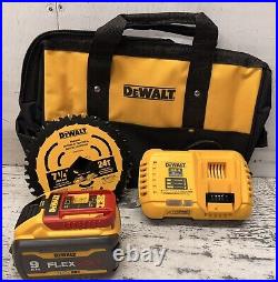 DeWALT FLEXVOLT 60V MAX DCS577X1 7-1/4 Circular Saw with Brake Kit 1 Battery