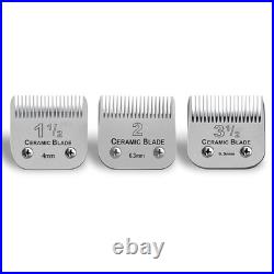 Detachable Ceramic Blade Set Compatible with Andis/Oster Classic 76 Clipper