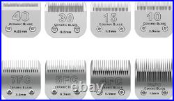 Detachable Pet Dog Grooming Ceramic Blades for Andis Oster Wahl KM10 Series
