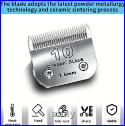 Detachable Pet Dog Grooming Ceramic Blades for Andis Oster Wahl KM10 Series