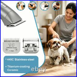 Detachable Pet Dog Grooming Ceramic Blades for Andis Oster Wahl KM10 Series
