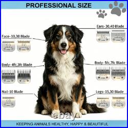 Detachable Pet Dog Grooming Ceramic Blades for Andis Oster Wahl KM10 Series