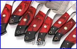 Details about DAMASCUS CHEF/KITCHEN KNIFE CUSTOM MADE BLADE 8 Pcs. Set. MH-16